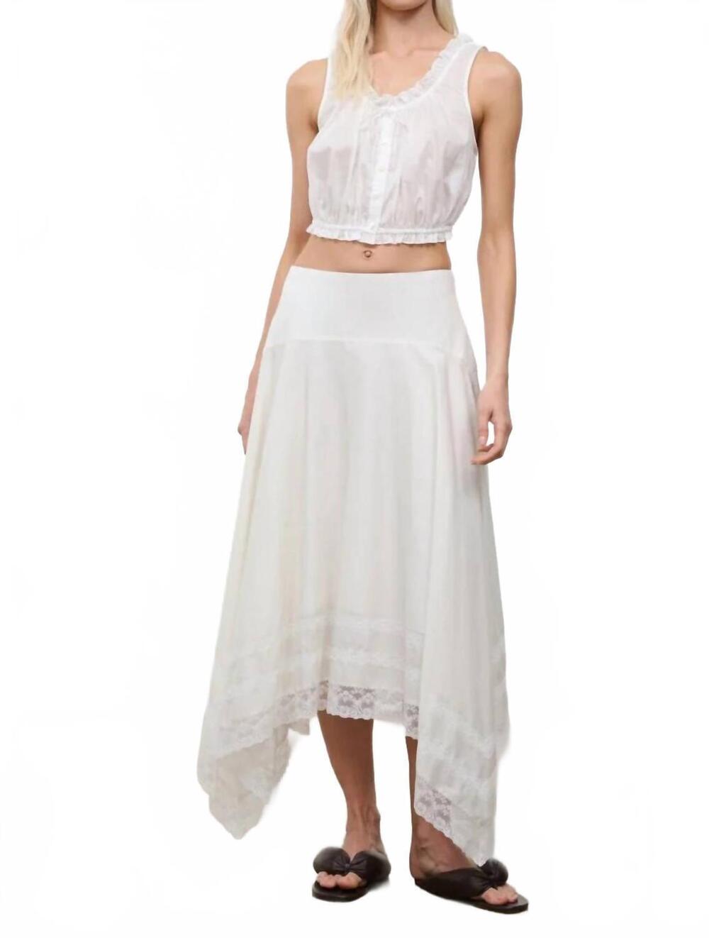 NEW STAUD sicilia top in ivory